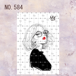 NO.584 オリジナルステッカー　人物ステッカー
