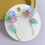 朝顔　ビジューピアス／イヤリング