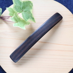 再販-スリムでロングな縞黒檀のバレッタ（コクタンSLB1）長さ10.8cm×幅1.5cm