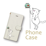 ＊金魚と猫＊iPhoneケース＊
