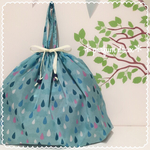 撥水防水加工のレッスンバックカバー/エコバックとしても使えます♡(ブルー)
