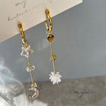 【ピアス】Luna star 星と月