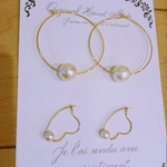 フープピアス☆ハートフープピアス☆再販