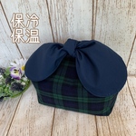結びやすいリボン　洗える　保冷保温　お弁当袋　お弁当バック　保冷バック　保冷ポーチ　ブラックウォッチ　チェック