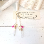 ＳＡＬＥ20％off  氷柱クリスタルのロングピアス