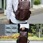 １点限りで完売 A4 本革 メンズ レディース リュックサック バックパック バック リュック アンティーク レザー ブラウン