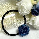 青薔薇ヘアゴム①🥀💙