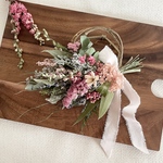 〈SALE〉プチフラワーとラークスパーの花束リース（23cm）
