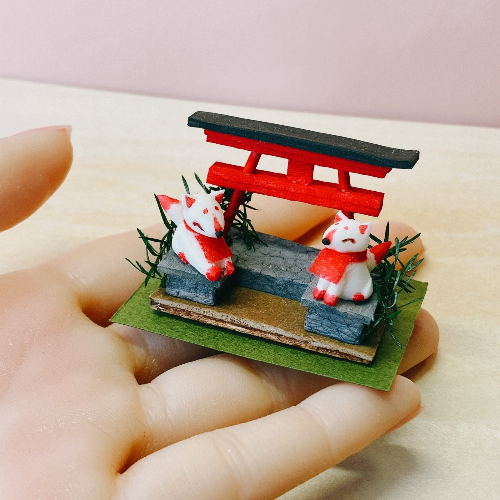 ミニチュア 夏の和菓子セット ハンドメイド - Yubirobo House's