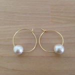 pearlのちっちゃなフープピアス