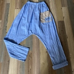 リネンサルエルロングパンツ　