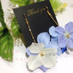 サマーブルーフラワーピアス イヤリング
