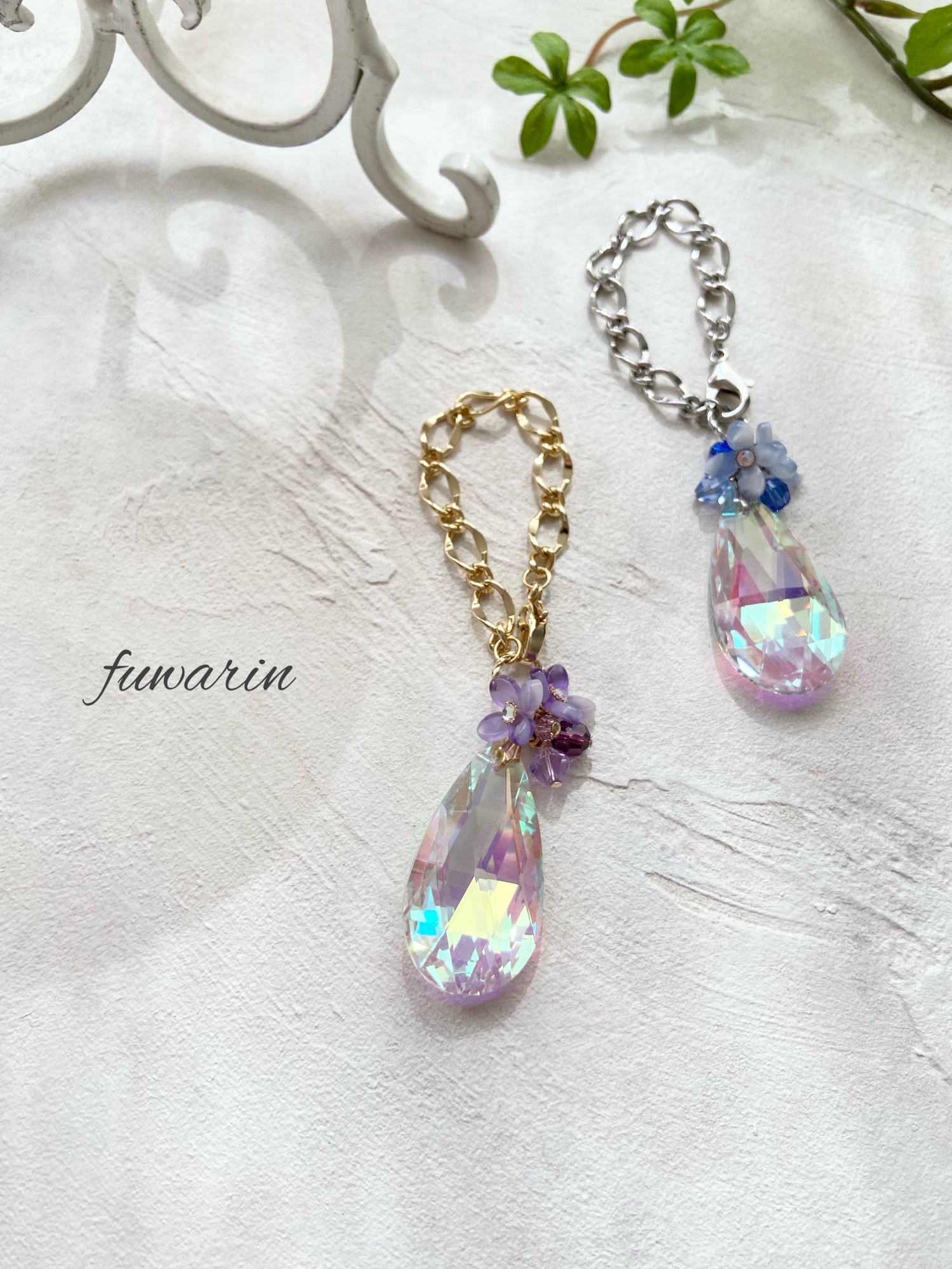 サンキャッチャー♡ハンドメイド「蝶の舞い♡ラブリーバージョン