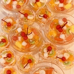 フルーツポンチセット(大皿＋カップ２つ)🍒🍊🍍🥭🍌🥝