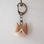 猫の顔キーホルダー②