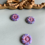 【1コずつ販売】JIRI＊IVANA#czech beads#チェコビーズflower22㍉  aqua blue /pink