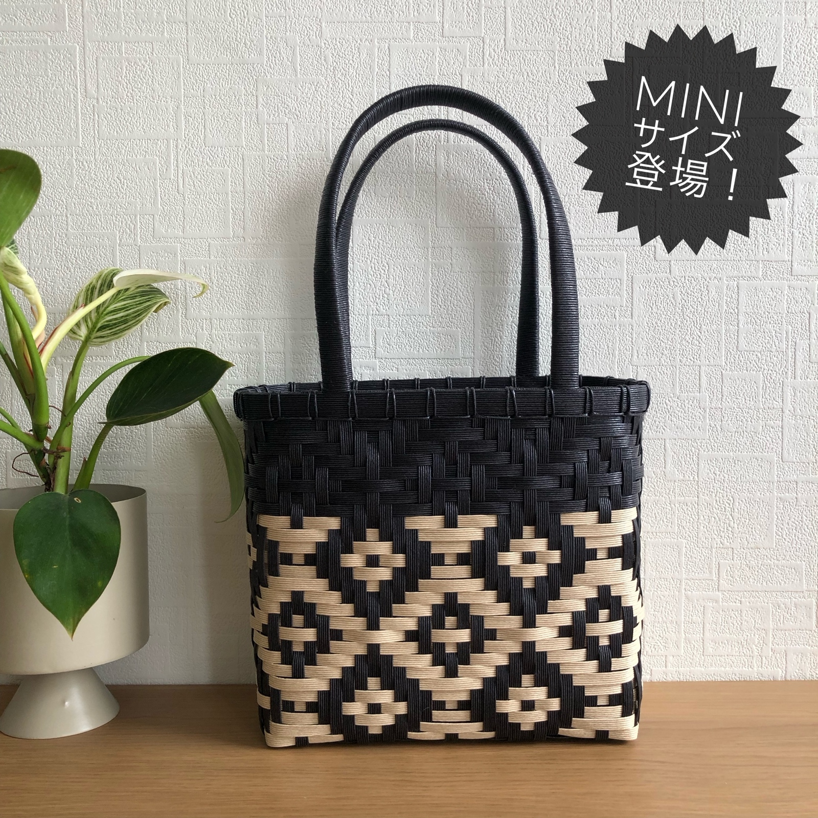 クラフトバンド かごバッグ バスケット エコバッグ かご ミニサイズ