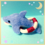 羊毛フェルト・【赤ちゃんイルカ】『あそぼっ！』