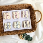 ［ヘアゴム2点セット］ギンガムチェック　リボン　ヘアゴム　ベビー　キッズ　子供　赤ちゃん　可愛い　ベビークリップ　ヘアクリップ　ヘアピン　ヘアアクセサリー　春　ベビーピン　