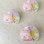 ★プラバンブローチ★夢見る猫
