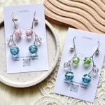 【！再販！】右💚💙ペアカラーヨーヨーピアス✨