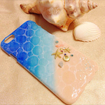 【再販】iPhone6スマホケース♡浜辺風デザイン♡海、ロンハーマン好きな方に♡