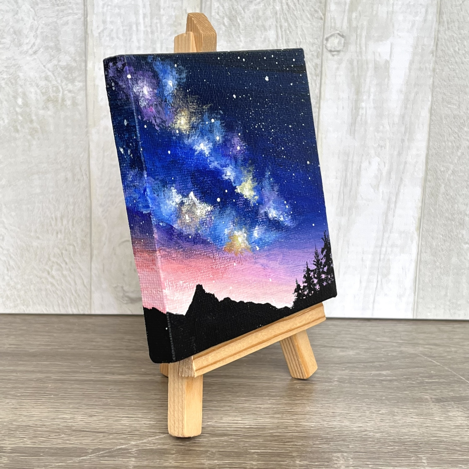 ⭐️ 新品 ⭐️ ♪ 巡礼の年 ♪ リスト ⭐️ アクリル絵画 プチキャンバス絵画シリーズ♡アクリル画《原画》✴︎ Starry