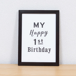 "HAPPY" 1st BIRTHDAY POSTER / バースデーポスター