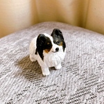 パピヨン　ミニチュア　犬　フィギュア　置物　オブジェ