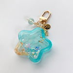 [6月22日販売] Summer star shaker keychain (turquoise)