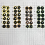  値下げ中　グラスアイ　ガラスアイ　10mm   1セット400円　羊毛フェルト作品用　目玉　猫用　犬用　子猫用　キトンブルー　他色々