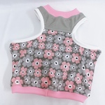 Mのみ翌日発送♡涼しいおスーパークールタンク北欧花柄ピンク白フレブル服フレンチブルドッグパグ服