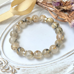 太陽放射ルチルブレスレット♡（タイチンルチル・一点物）