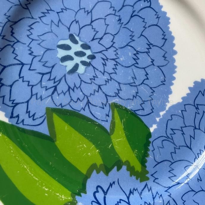 iittala × marimekko Primavera プレート ブルー×ホワイト イッタラ