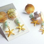 シェルとヒトデの夏ピアス