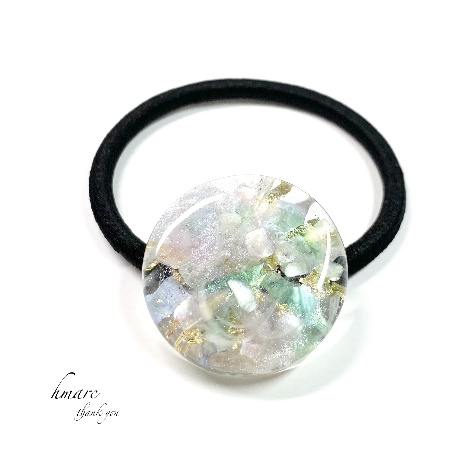 ハイチャ リバティ ネコ ヘアゴム レジン （お取り置き】レジン