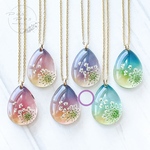 空の雫 レジンネックレス/キーホルダー