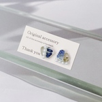アレルギー対応✴︎シー陶器×グリーンルチル✴︎ピアス・イヤリング