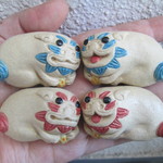 ＊P様ご予約品＊シーサーの箸置き（赤1セット・水色1セット）