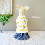 【犬服】BANANA～NAワンピース🍌サイズオーダー＆名入れ可
