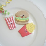 アイシングクッキー　ハンバーガーセット