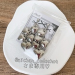 たっぷりハートぷっくりシルバー/イヤリング