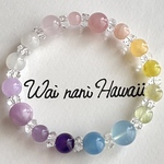 A①『 AQUA SKY Pastel gradation 』パワーストーンブレスレット　　