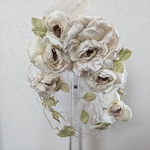 インテリアリース〈アイボリーベージュ薔薇〉H5