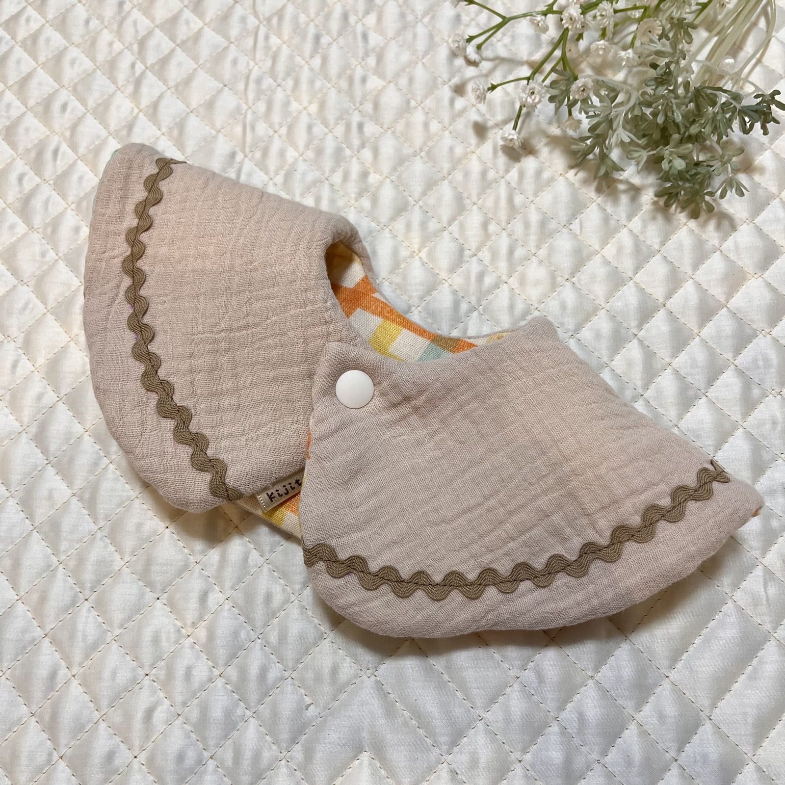 ハンドメイドスタイ　うさみみセーラースタイ　Hana様 201028178f0aca91f90e6d5f90ce52