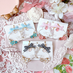 New♡〈全3色〉フラワービジュー✿ハートフープ