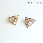 crystal triangle／イヤリングorピアス
