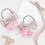 Liberty 𖦊 ポンポンチェリー さくらんぼ ヘアゴム