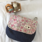   お出掛けらくらく移動ポケット☆yuwaお花とデニム