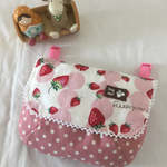    お出掛けらくらく移動ポケット☆いちごとピンクドット